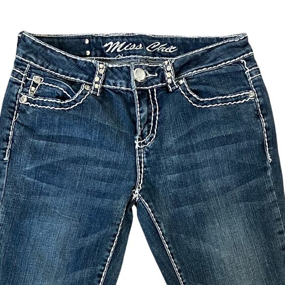 Miss Chic Jeans Blue Ankle Cropped Denim - Picture 12 of 12